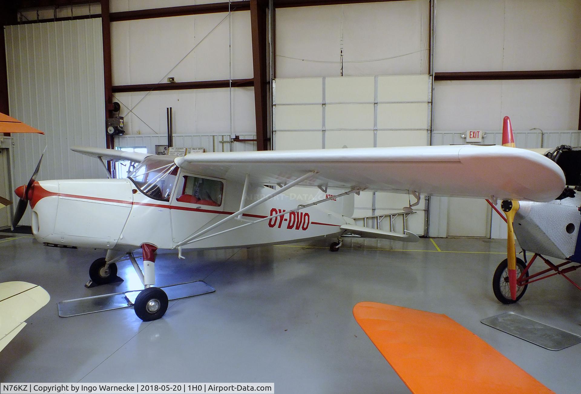 N76KZ, 1946 SAI KZ III C/N 76, Skandinavisk Aero Industri (Kramme & Zeuthen) KZ 
III Laerke at the Aircraft Restoration Museum at Creve Coeur airfield, Maryland Heights MO