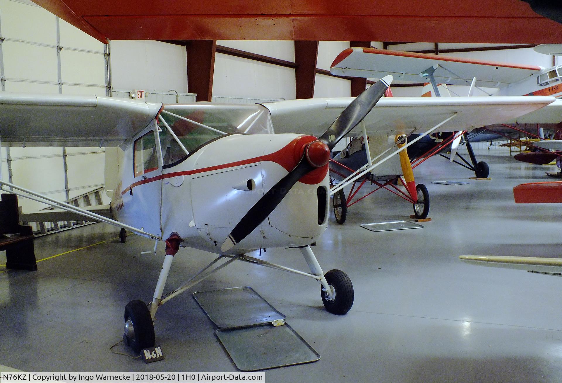 N76KZ, 1946 SAI KZ III C/N 76, Skandinavisk Aero Industri (Kramme & Zeuthen) KZ 
III Laerke at the Aircraft Restoration Museum at Creve Coeur airfield, Maryland Heights MO