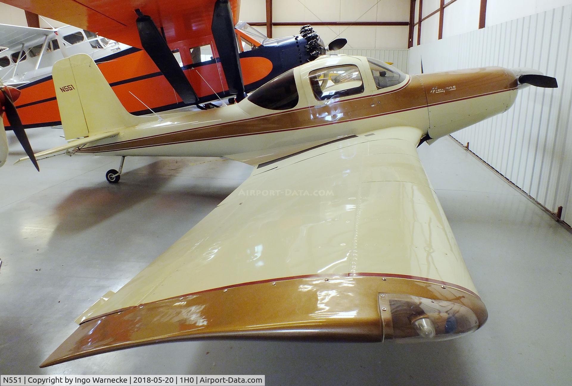 N551, 1954 Meyers MAC-145 C/N 216, Meyers MAC-145 at the Aircraft Restoration Museum at Creve Coeur airfield, Maryland Heights MO