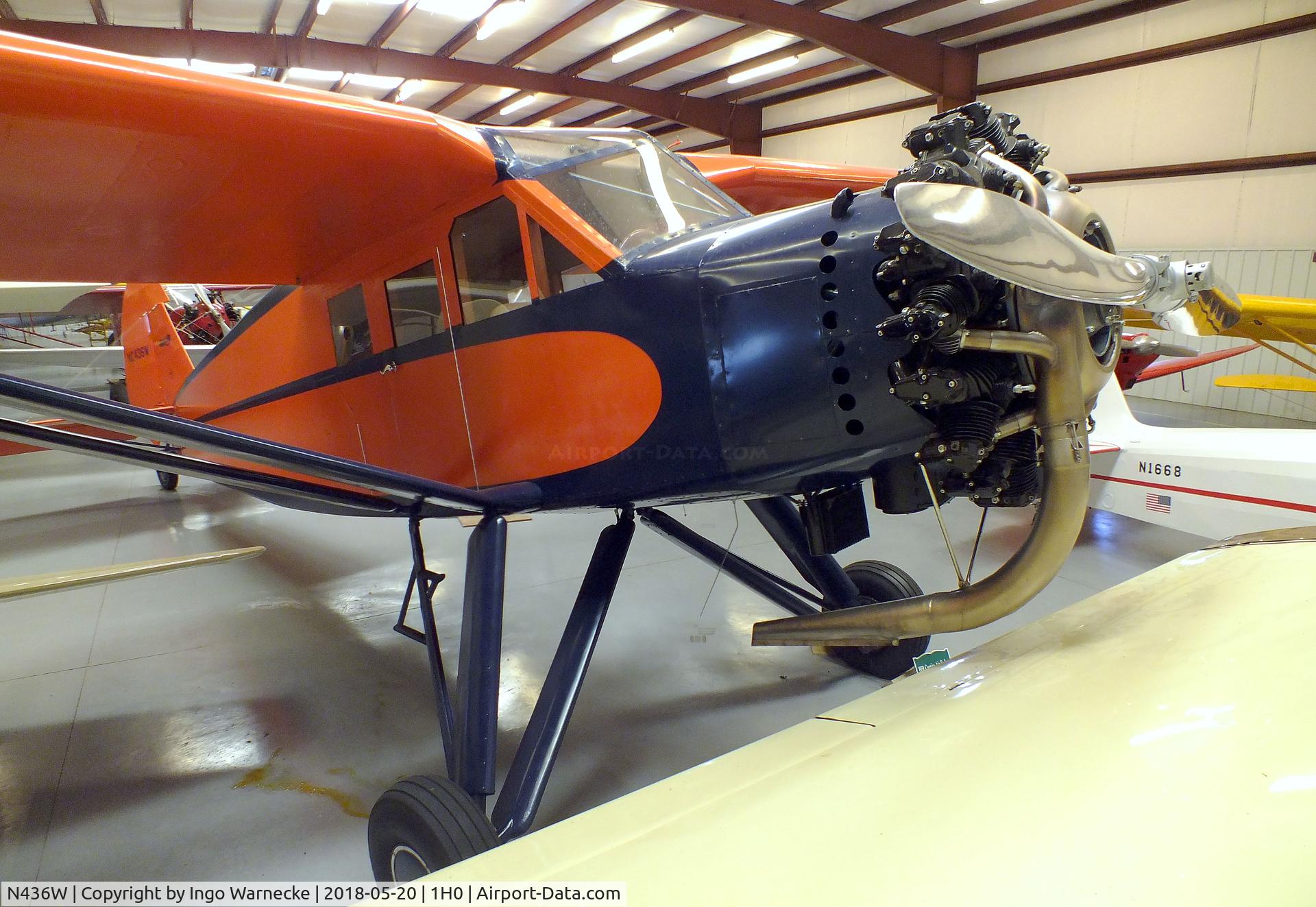 N436W, 1931 Curtiss-Wright Sedan 15-D C/N 15C-2001, Curtiss-Wright Sedan CW-15D at the Aircraft Restoration Museum at Creve Coeur airfield, Maryland Heights MO