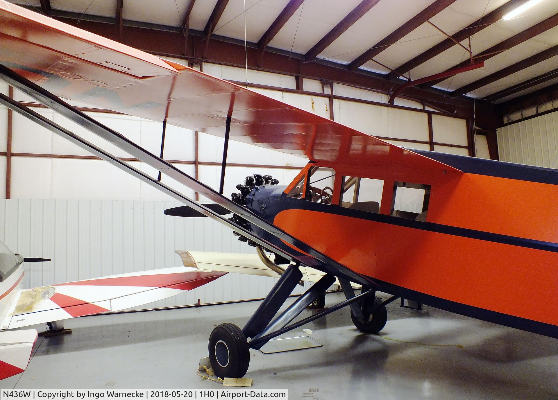 N436W, 1931 Curtiss-Wright Sedan 15-D C/N 15C-2001, Curtiss-Wright Sedan CW-15D at the Aircraft Restoration Museum at Creve Coeur airfield, Maryland Heights MO