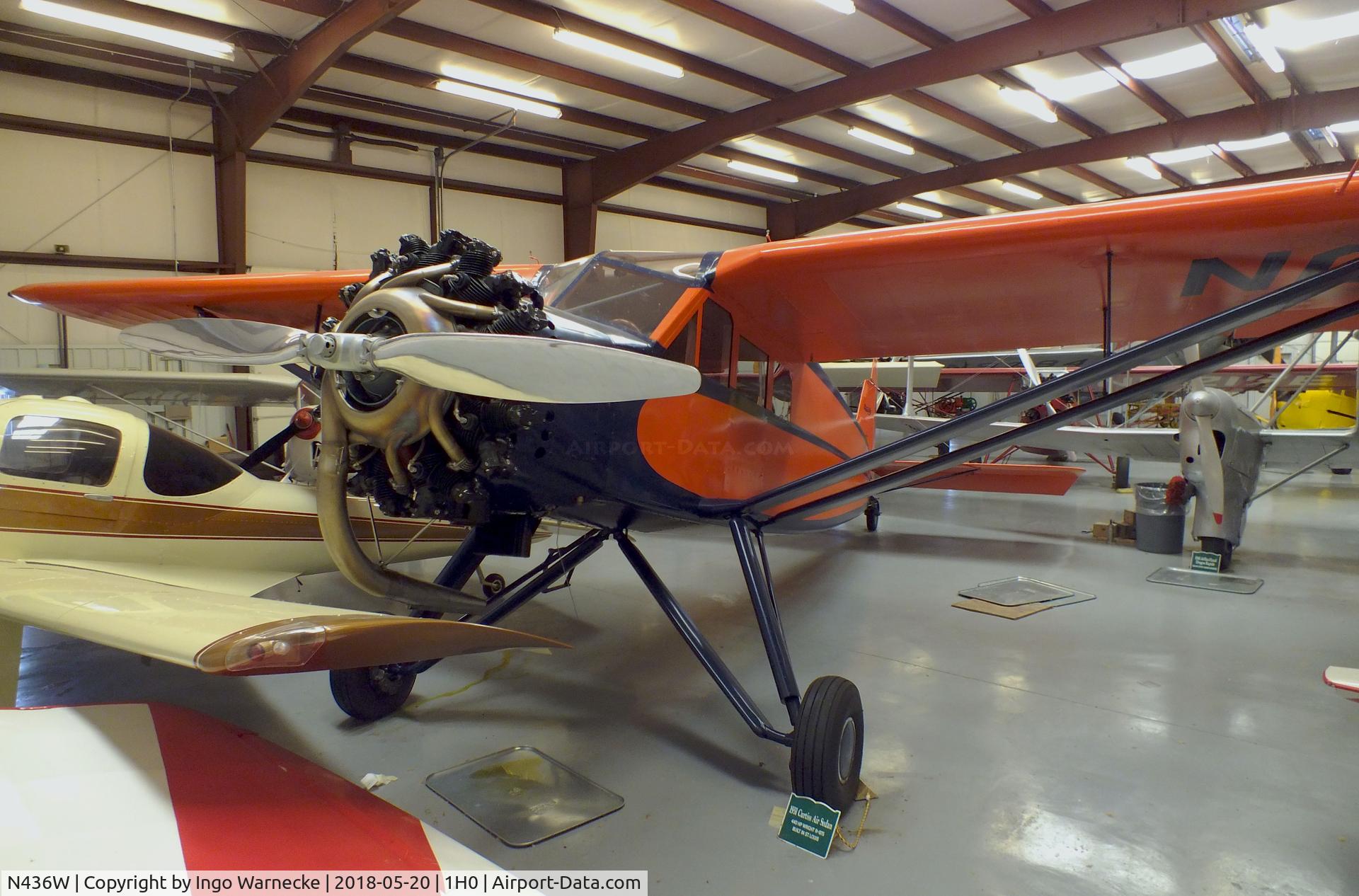 N436W, 1931 Curtiss-Wright Sedan 15-D C/N 15C-2001, Curtiss-Wright Sedan CW-15D at the Aircraft Restoration Museum at Creve Coeur airfield, Maryland Heights MO
