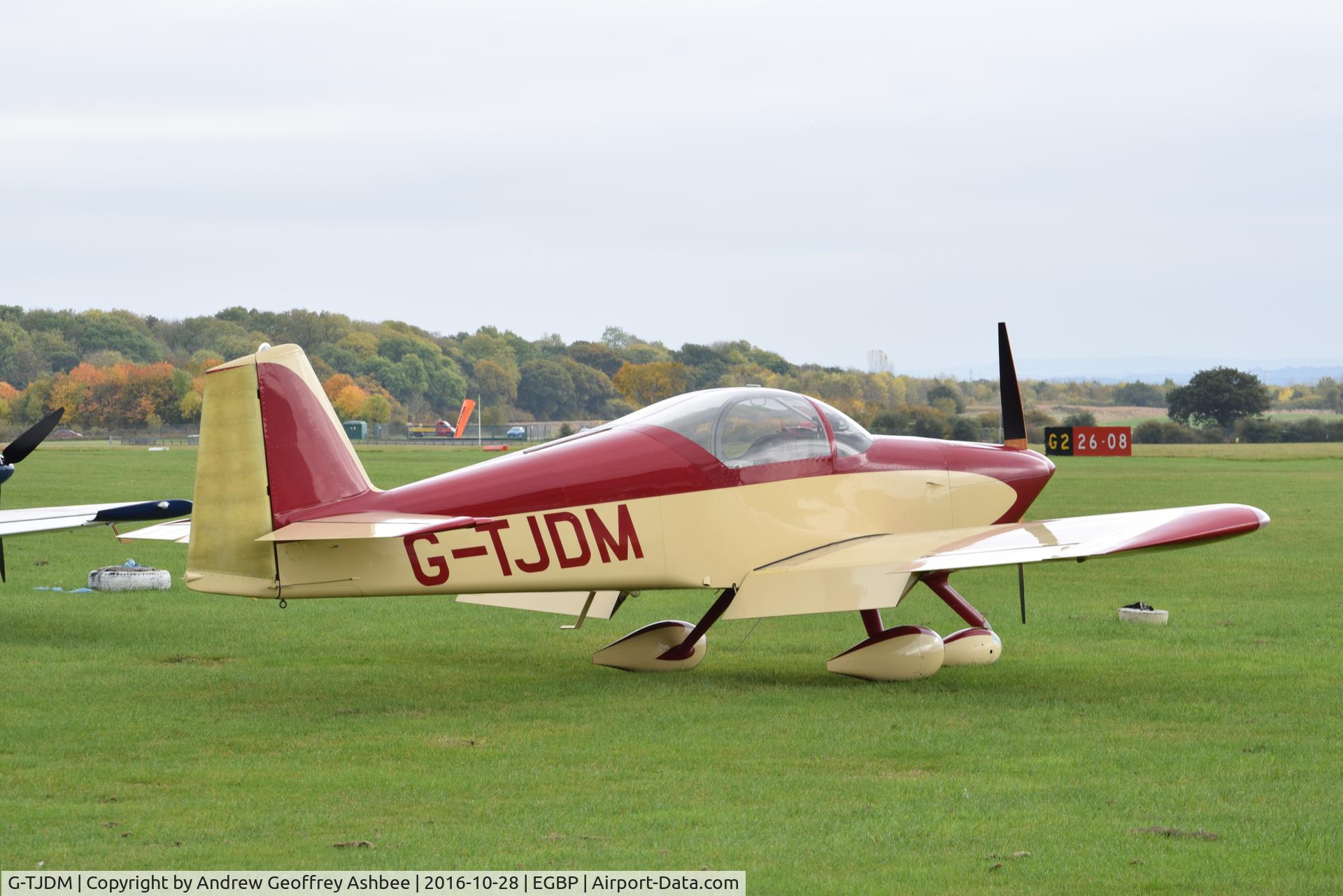 G-TJDM, 2007 Vans RV-6A C/N PFA 181A-13370, G-TJDM at Cotswold Airport.