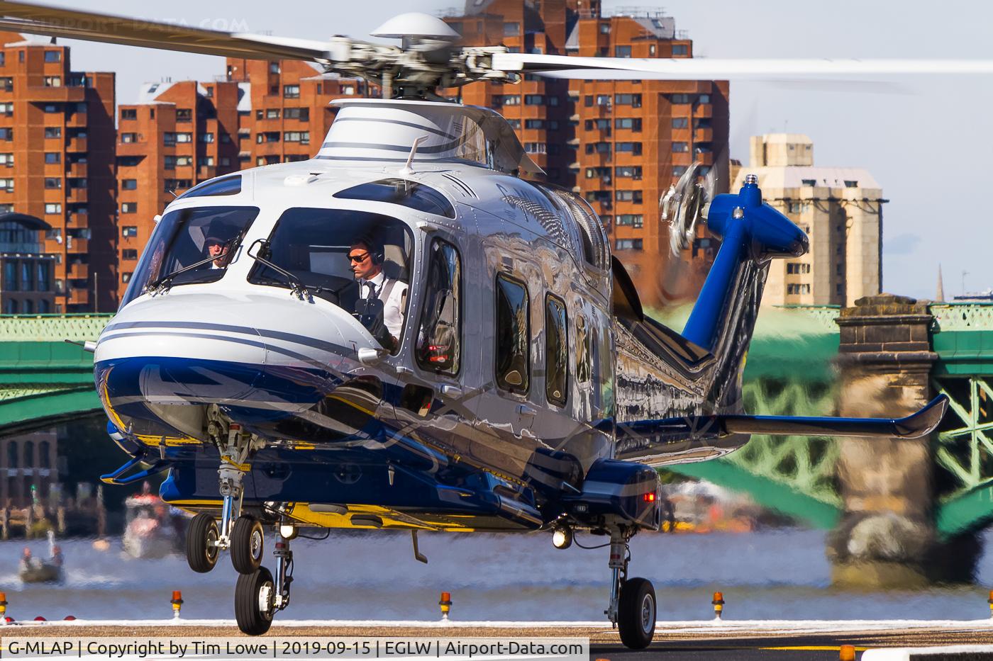 G-MLAP, 2016 Leonardo AW-169 C/N 69020, London heliport