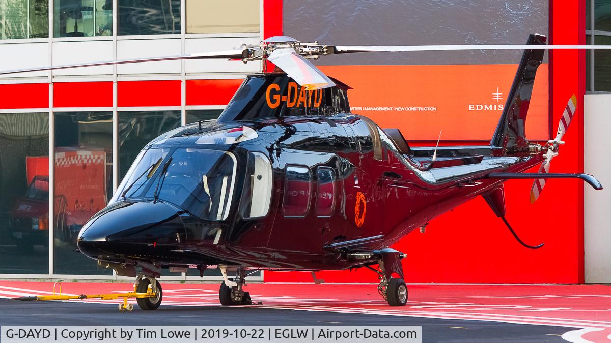 G-DAYD, 2006 Agusta A-109S Grand C/N 22011, Parked on the ramp at the London Heliport