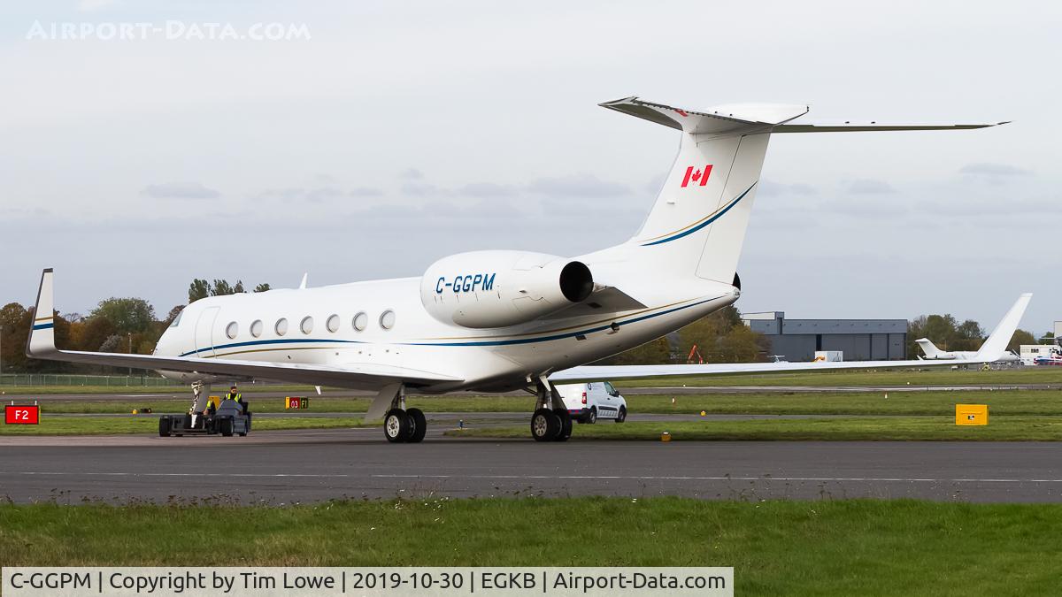 C-GGPM, 2010 Gulfstream Aerospace GV-SP (G550) C/N 5306, Getting towed from the Signature Apron to the Main Apron