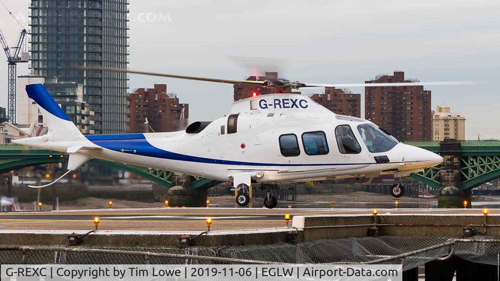 G-REXC, 2006 Agusta A-109S Grand C/N 22021, Landing at the London Heliport