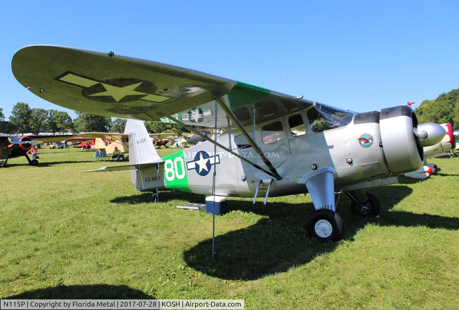 N115P, 1944 Howard Aircraft DGA-15P C/N 926, OSH 2017