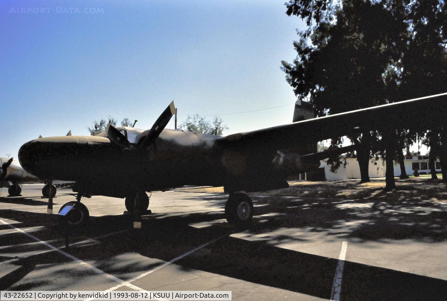43-22652, 1943 Douglas A-26C Invader C/N 18799, At the Travis air base museum.