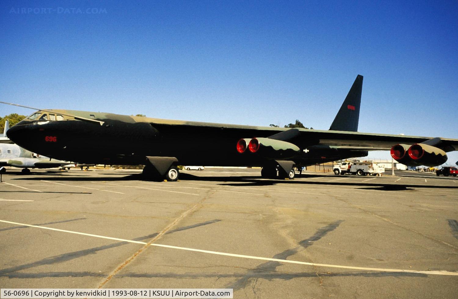 56-0696, 1956 Boeing B-52D-40-BW Stratofortress C/N 464067, At the Travis air base museum.
