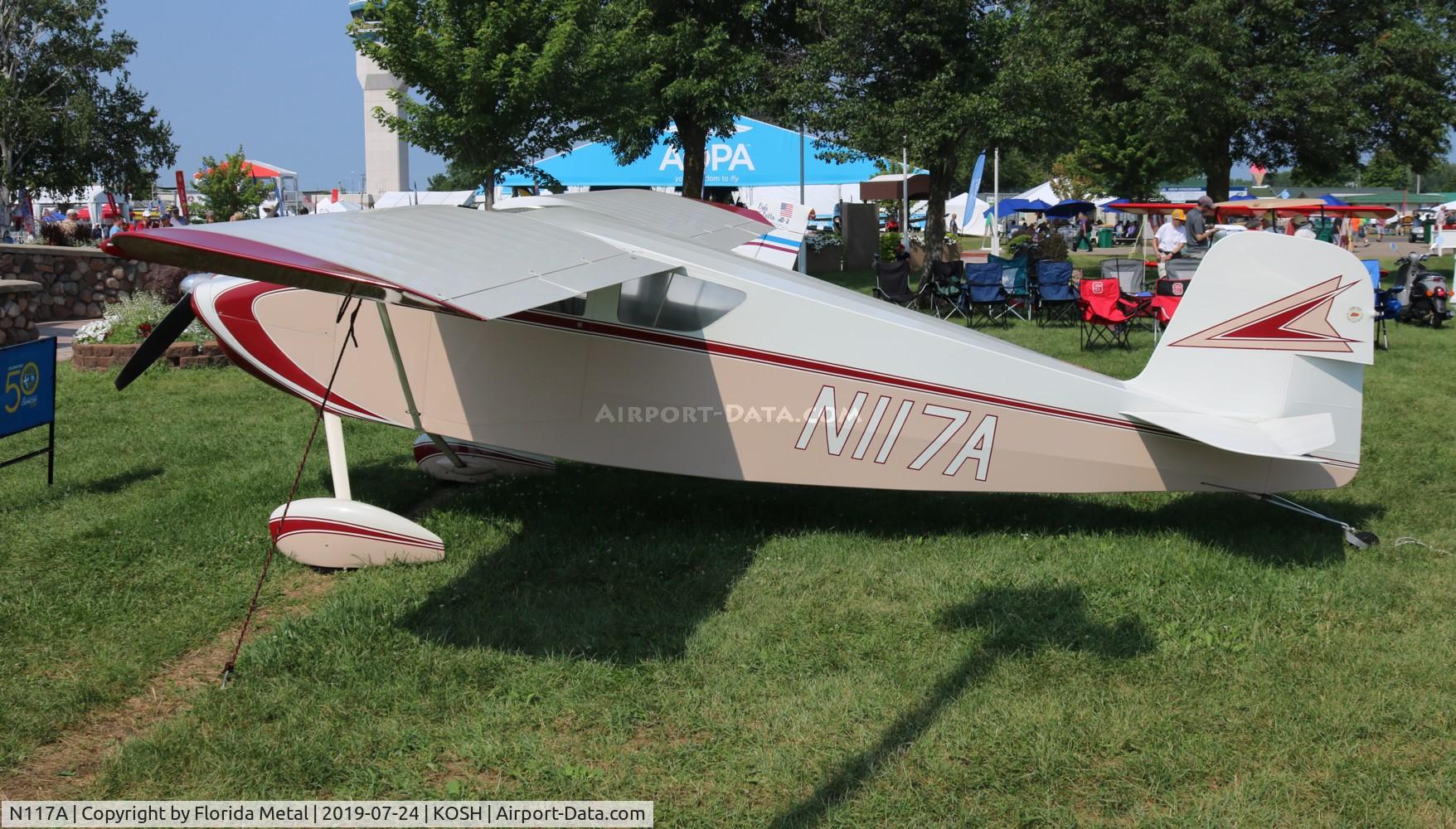 N117A, 1965 Wittman W-8 Tailwind C/N 158, OSH 2019