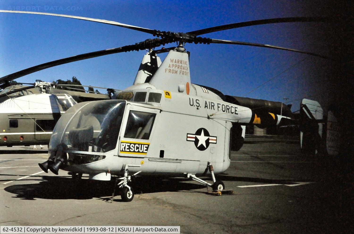 62-4532, 1962 Kaman HH-43B Huskie C/N 158, At the Travis air base museum.
