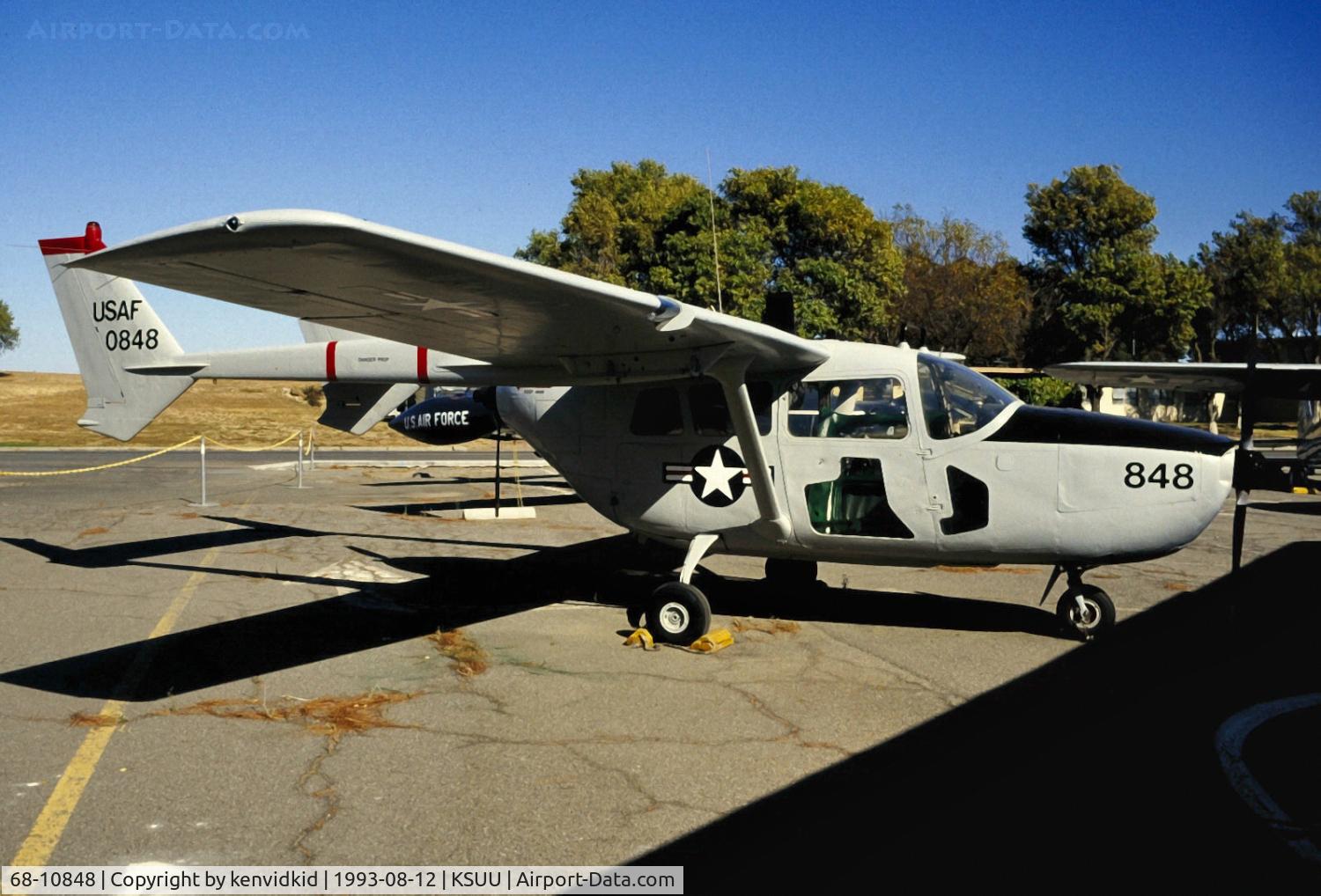 68-10848, Cessna O-2A-CE Super Skymaster Super Skymaster C/N 337M-0213, At the Travis air base museum.