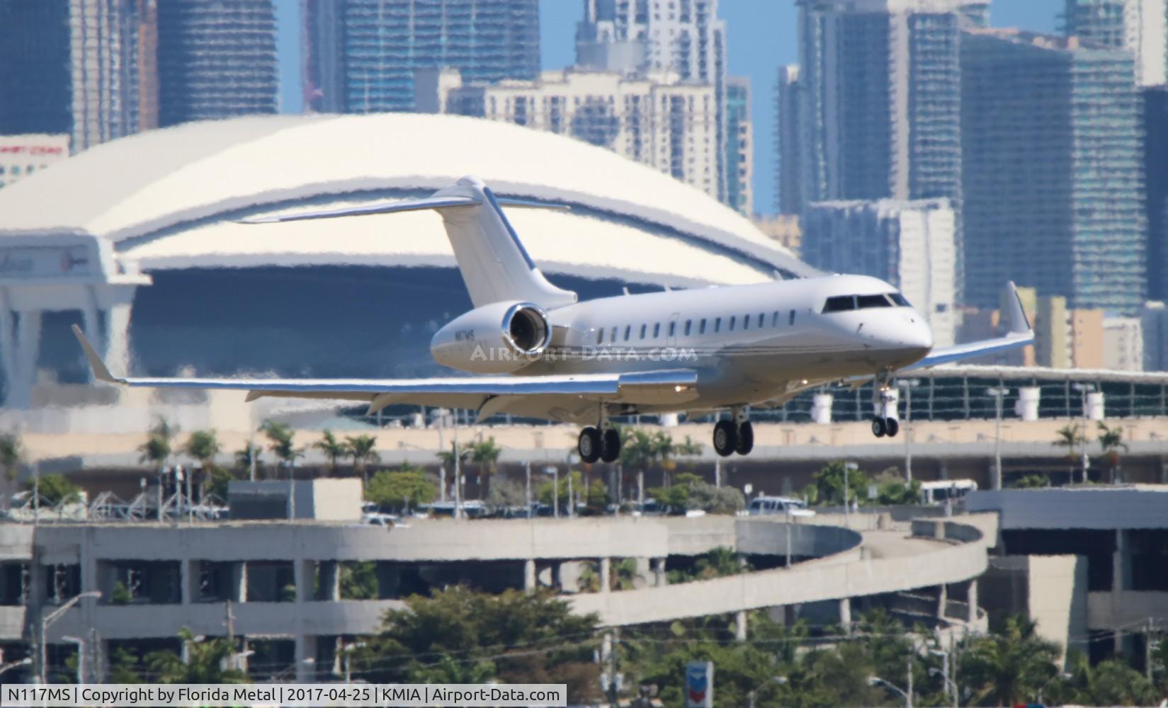 N117MS, 2010 Bombardier BD-700-1A11 Global 5000 C/N 9386, MIA 2017