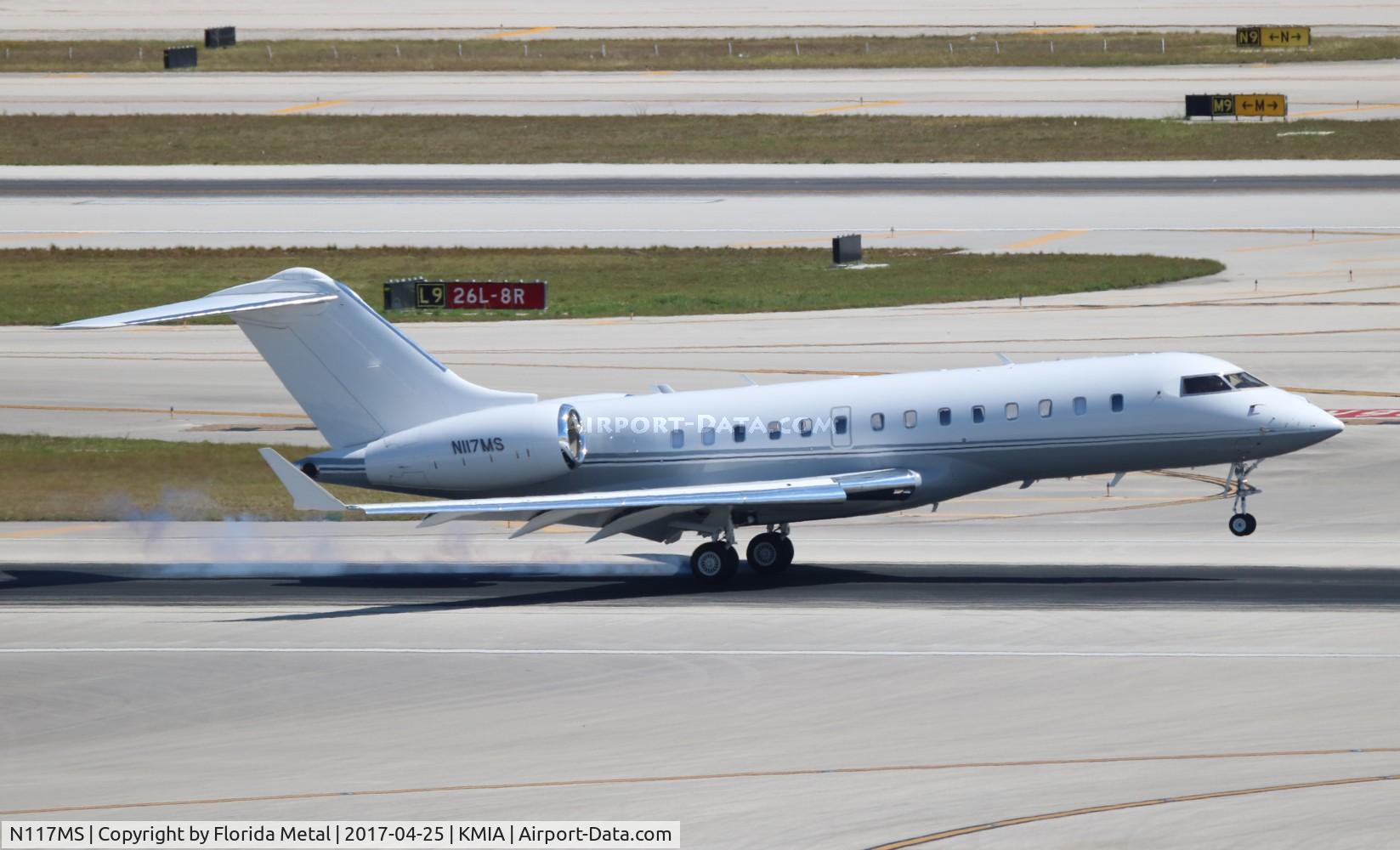 N117MS, 2010 Bombardier BD-700-1A11 Global 5000 C/N 9386, MIA 2017