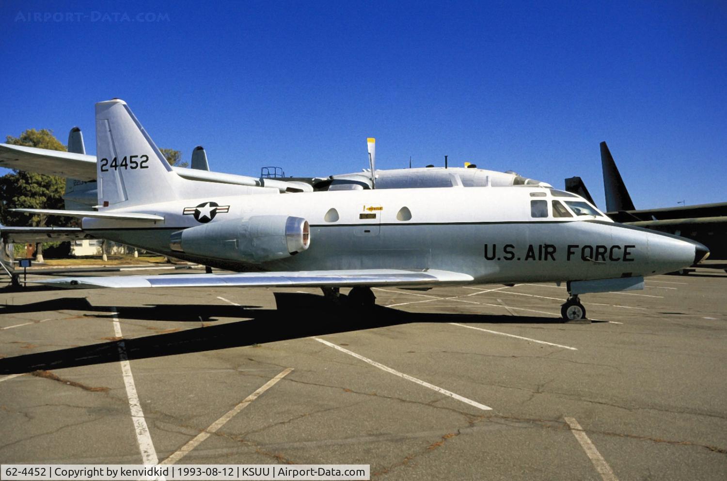 62-4452, 1962 North American T-39A Sabreliner C/N 276-5, At the Travis air base museum.