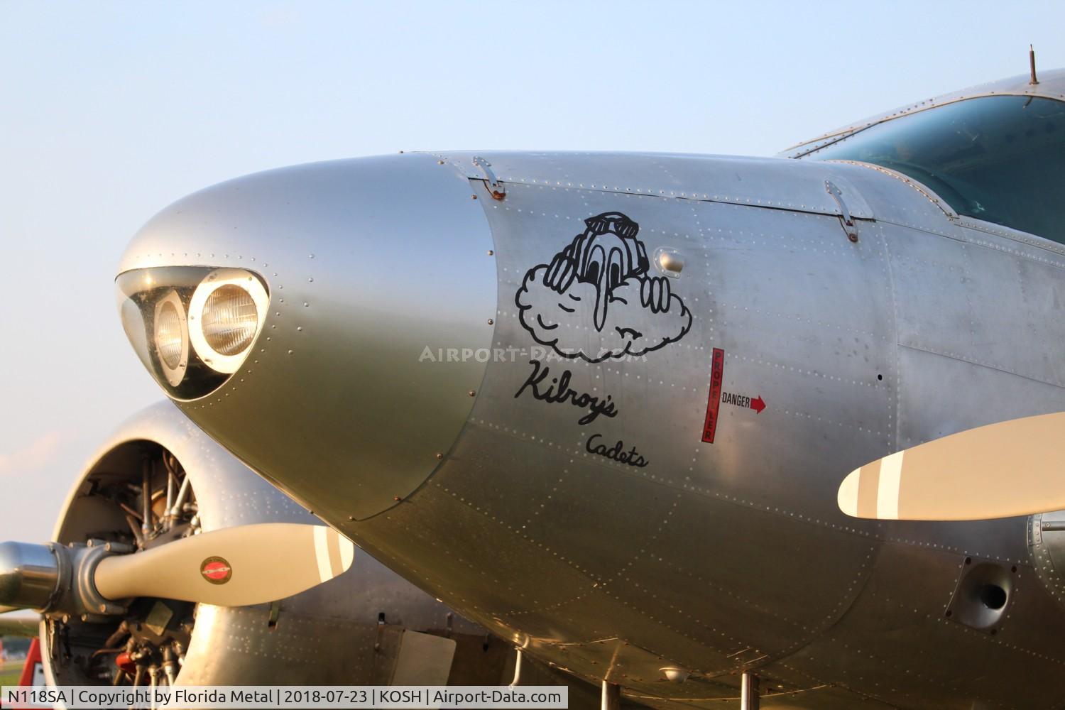 N118SA, 1954 Beech E18S C/N BA-14, OSH 2018