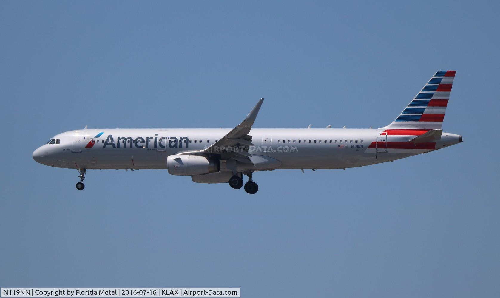 N119NN, 2014 Airbus A321-231 C/N 6222, LAX 2016