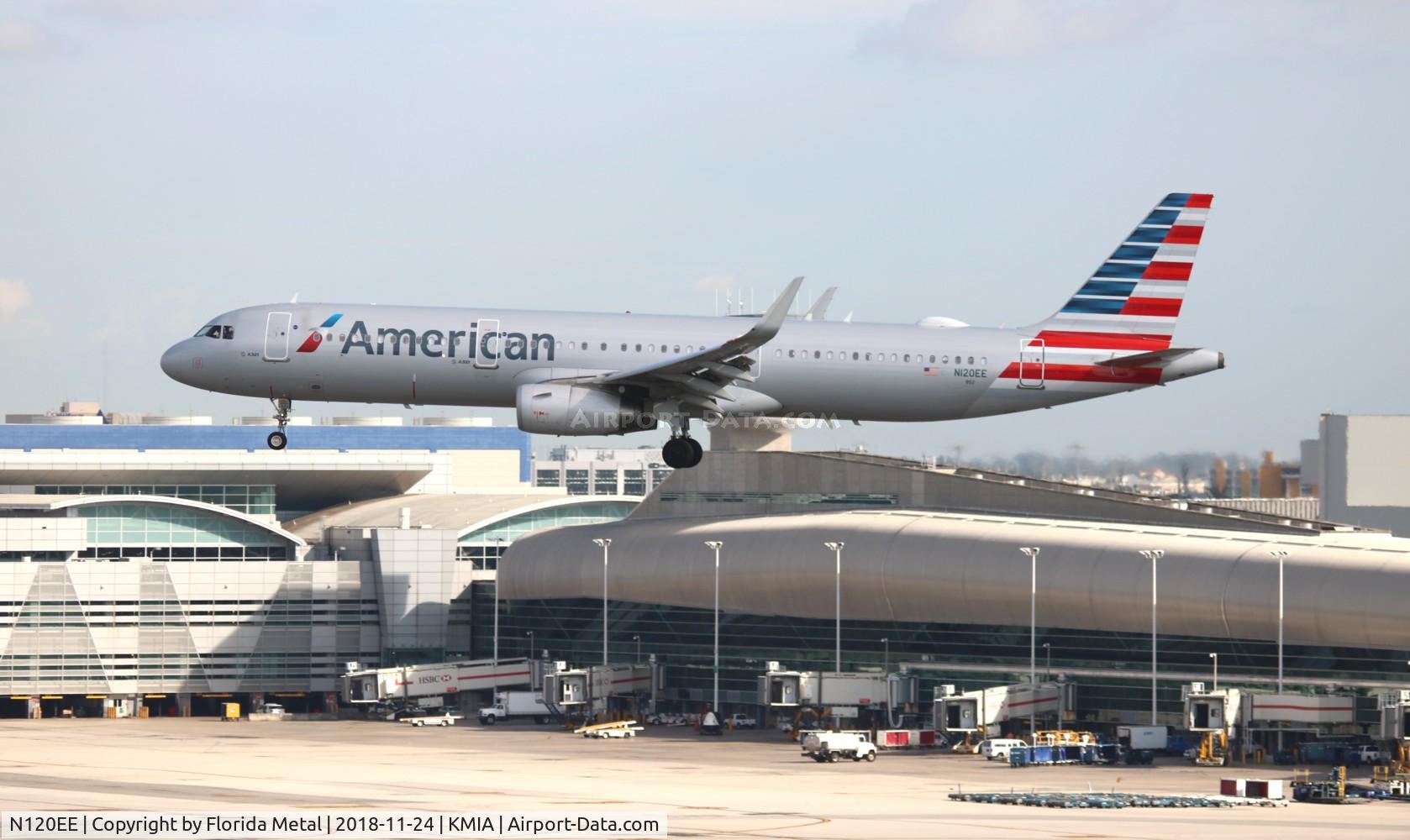 N120EE, 2014 Airbus A321-231 C/N 6227, MIA 2018