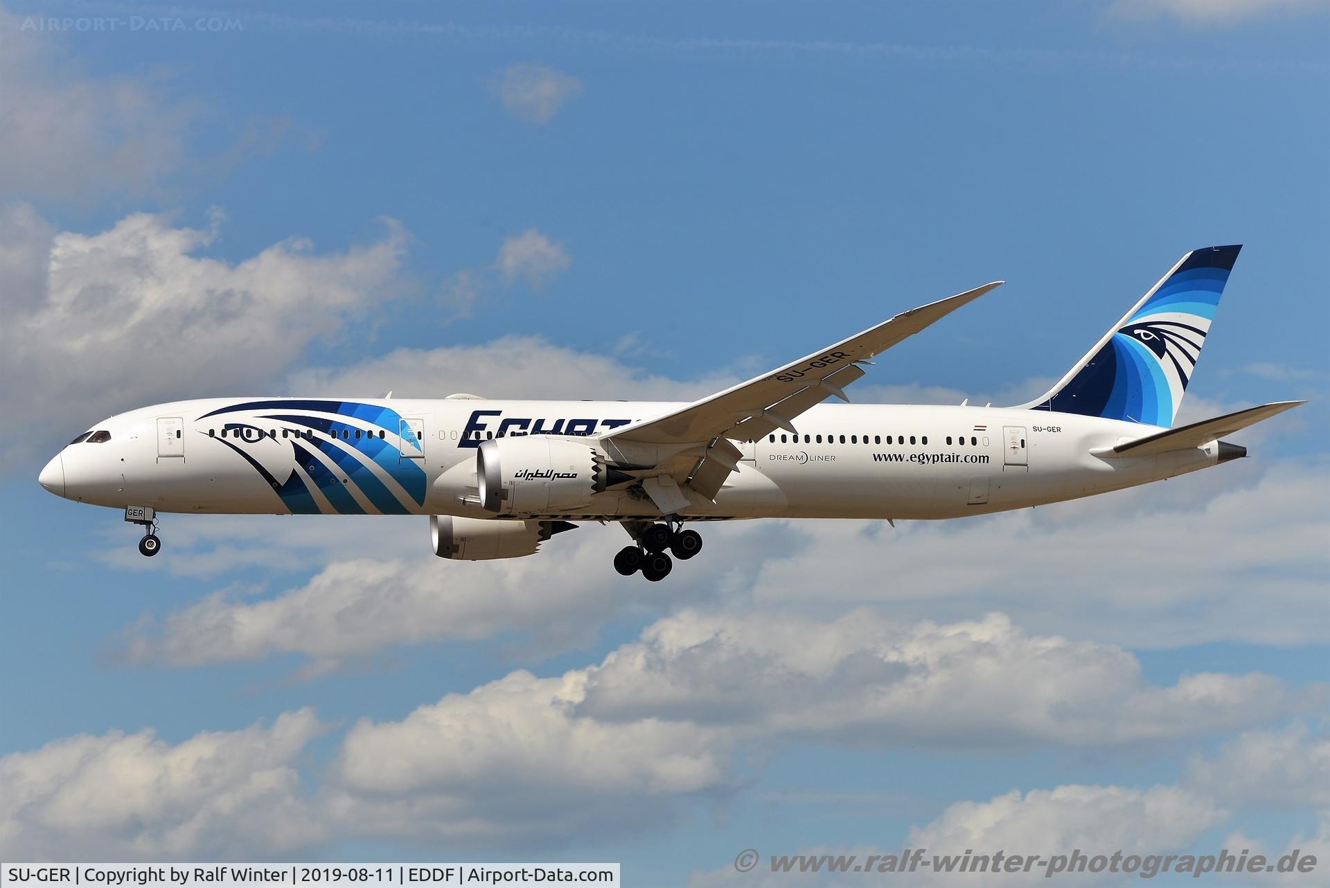 SU-GER, 2019 Boeing 787-9 Dreamliner C/N 38798, Boeing 787-9 Dreamliner - MS MSR Egyptair - SU-GER - 11.08.2019 - FRA