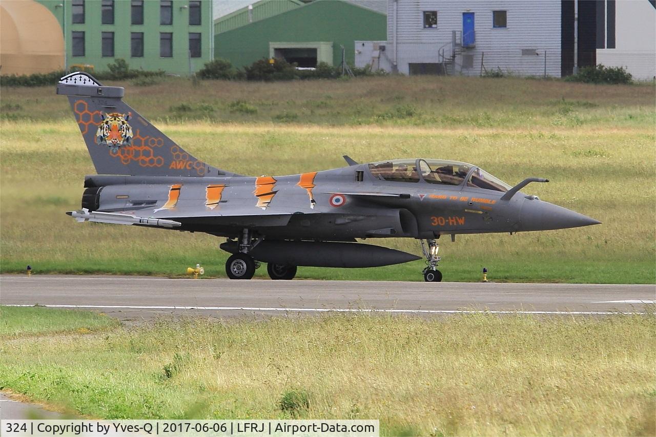 324, Dassault Rafale B C/N 324a, Dassault Rafale B, Taxiing to flight line, Landivisiau Naval Air Base (LFRJ) Tiger Meet 2017