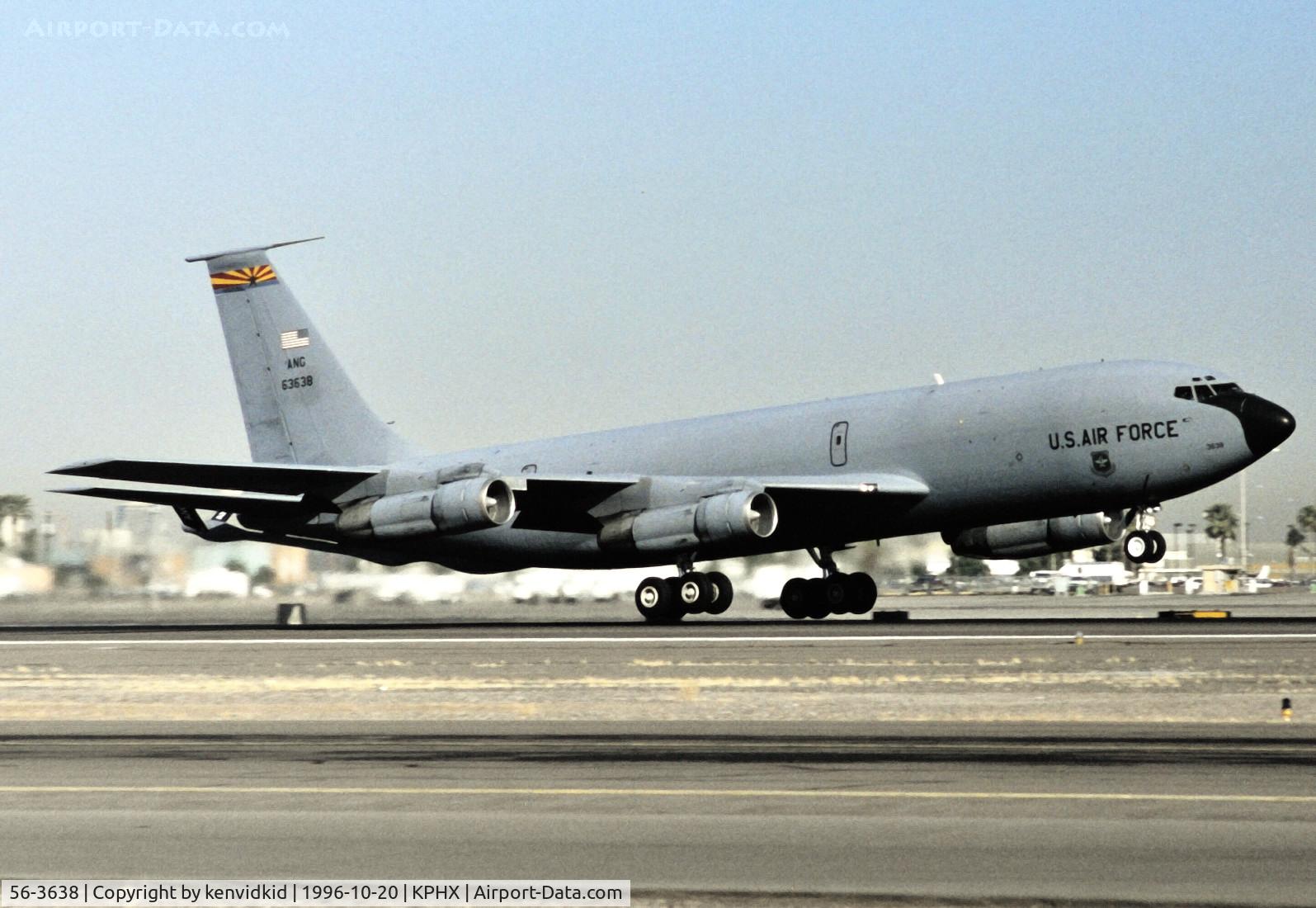 56-3638, 1956 Boeing KC-135E Stratotanker C/N 17387, At Phoenix Sky Harbor.