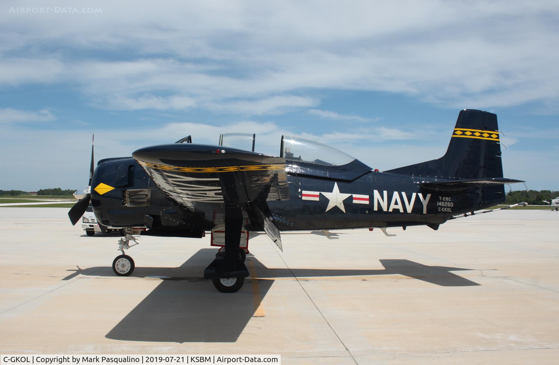 C-GKOL, 1957 North American T-28C Trojan C/N 252-23, North American T-28C