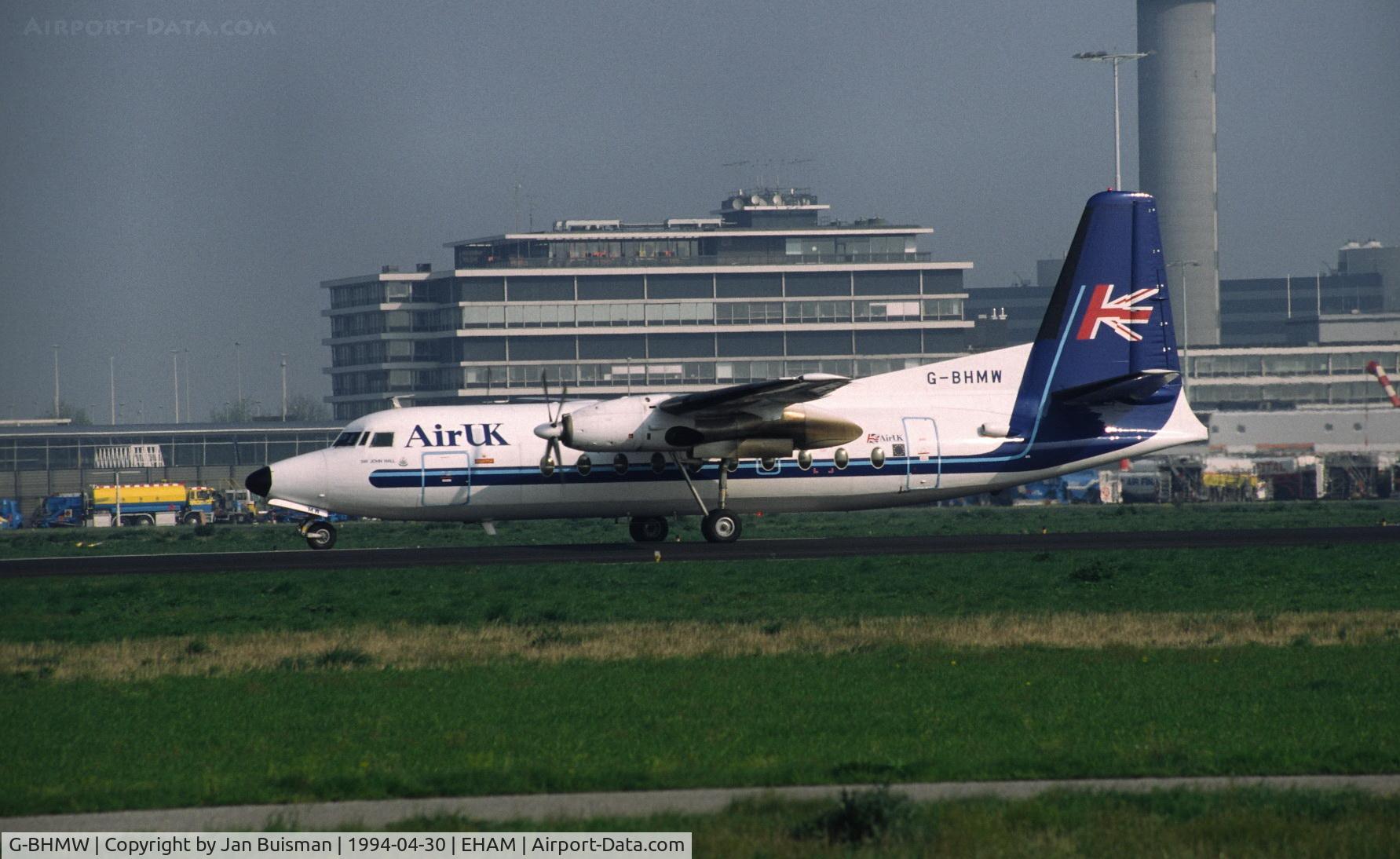 G-BHMW, 1963 Fokker F-27-200 Friendship C/N 10229, Air UK