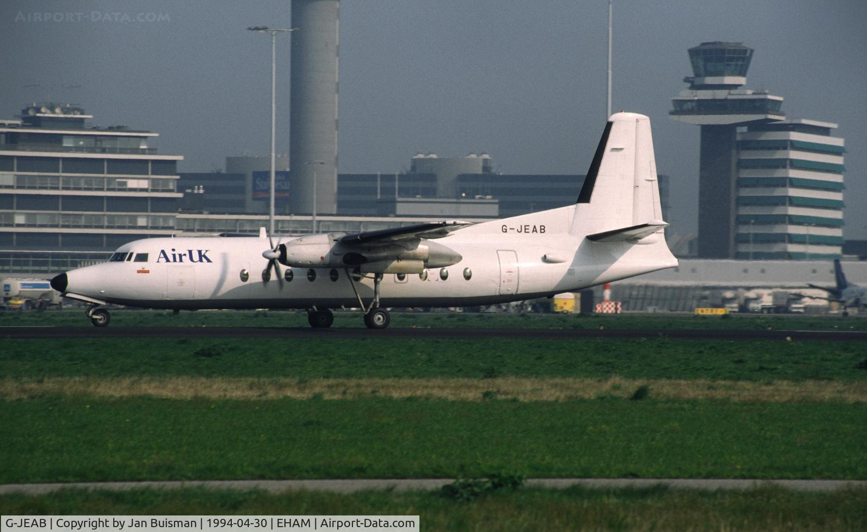 G-JEAB, 1984 Fokker F-27-500 Friendship C/N 10667, Air UK