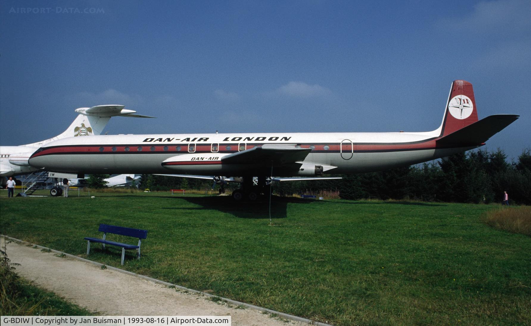 G-BDIW, 1962 De Havilland DH.106 Comet 4C C/N 6470, Dan-Air, preserved Flygaustellung Hermeskeil