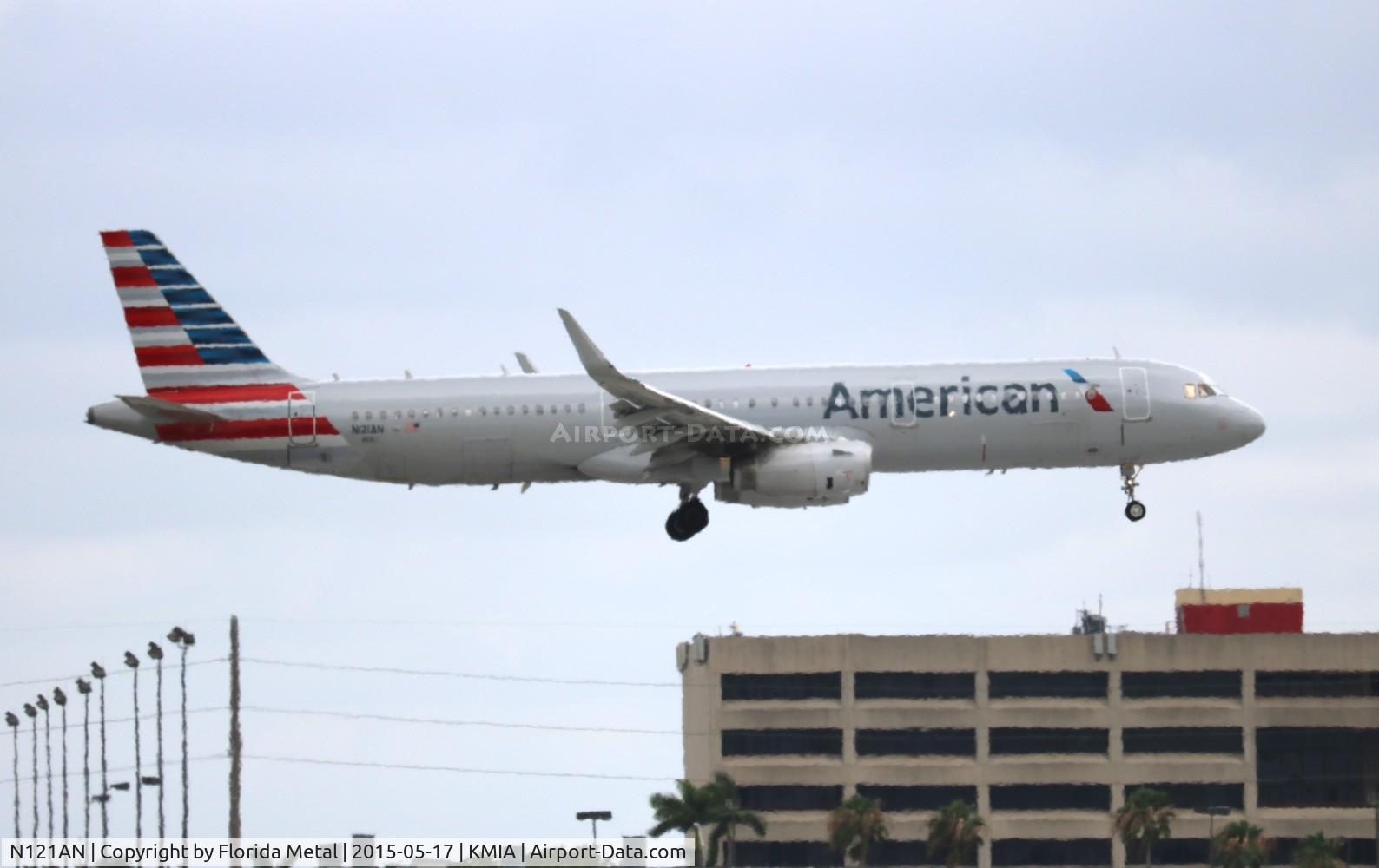 N121AN, 2014 Airbus A321-231 C/N 6238, MIA 2015