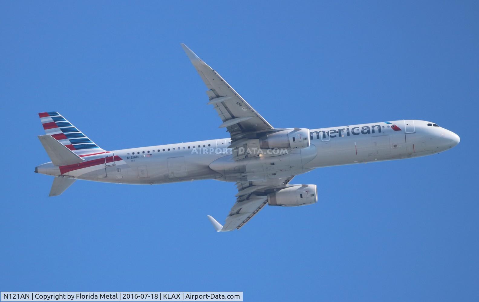 N121AN, 2014 Airbus A321-231 C/N 6238, LAX 2016