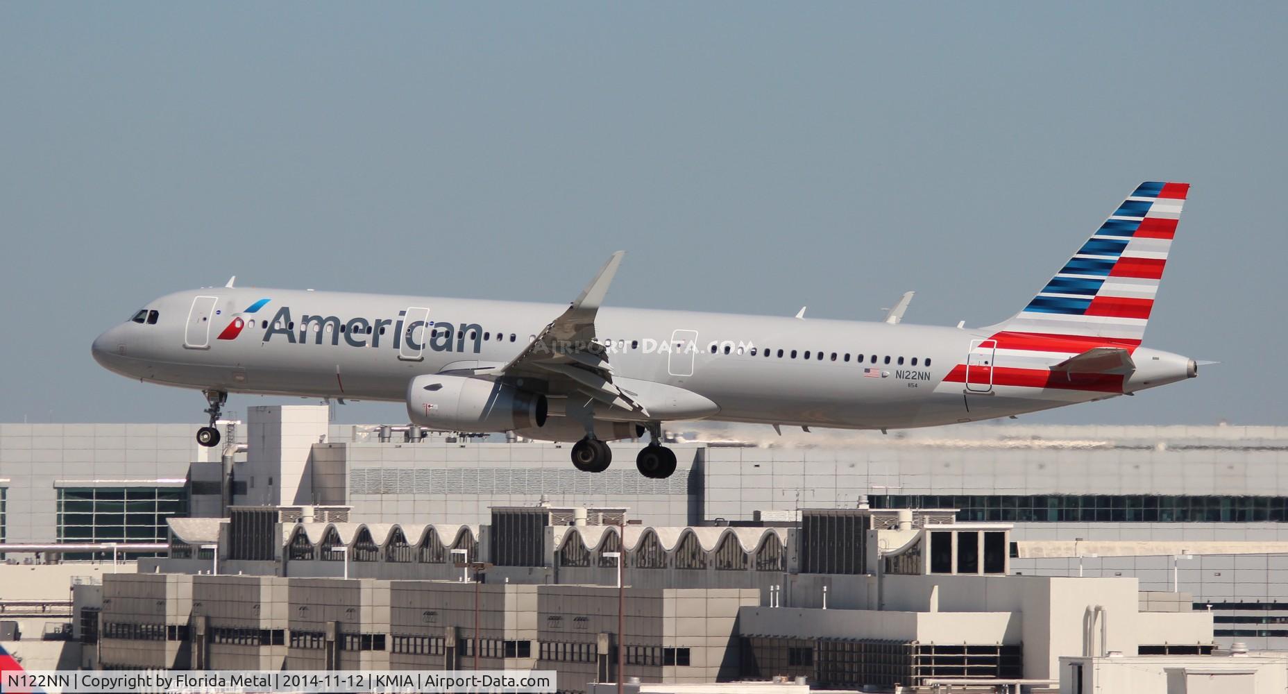 N122NN, 2014 Airbus A321-231 C/N 6252, MIA 2014