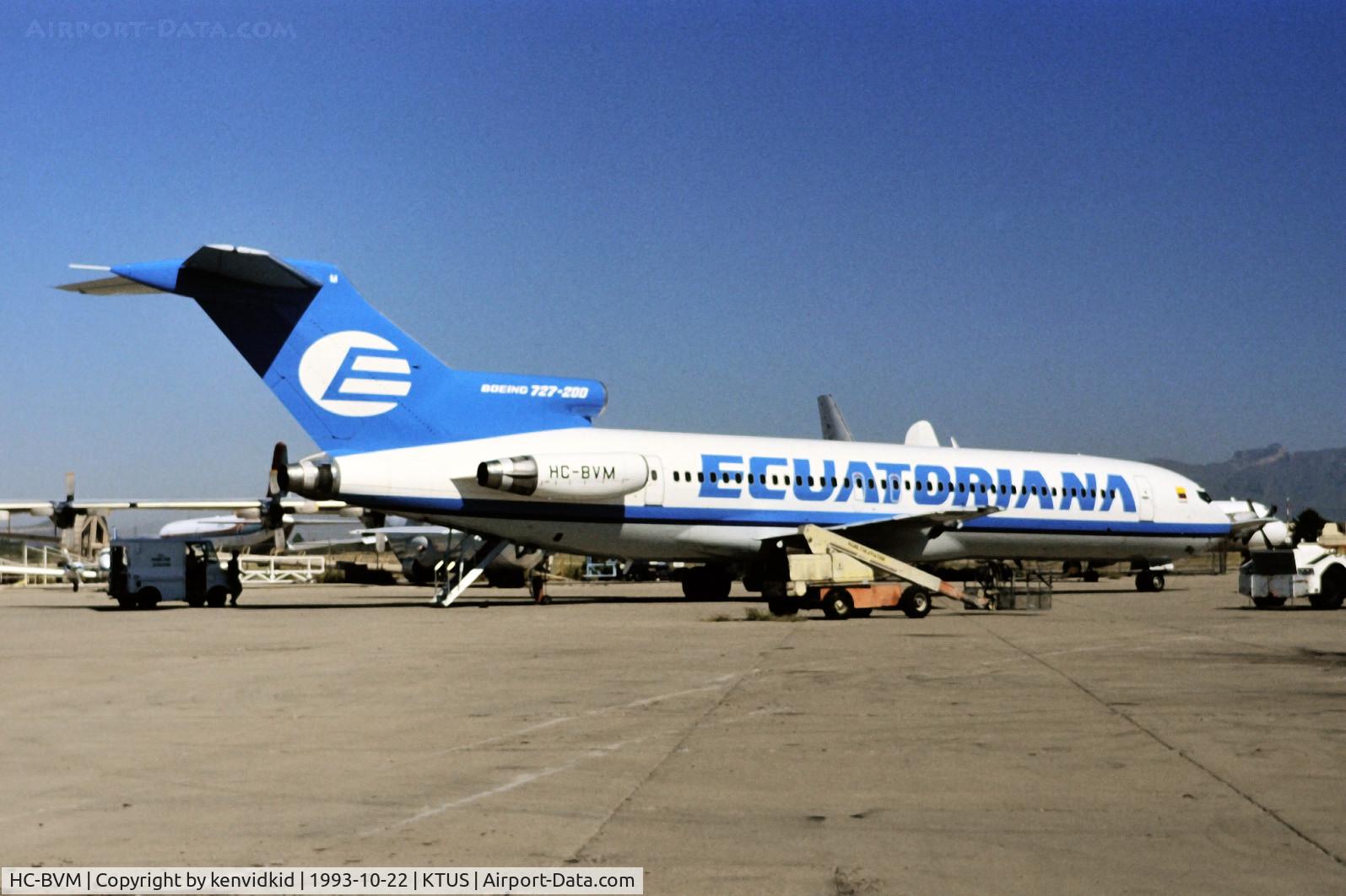 HC-BVM, 1978 Boeing 727-2M7 C/N 21502, At Tucson.