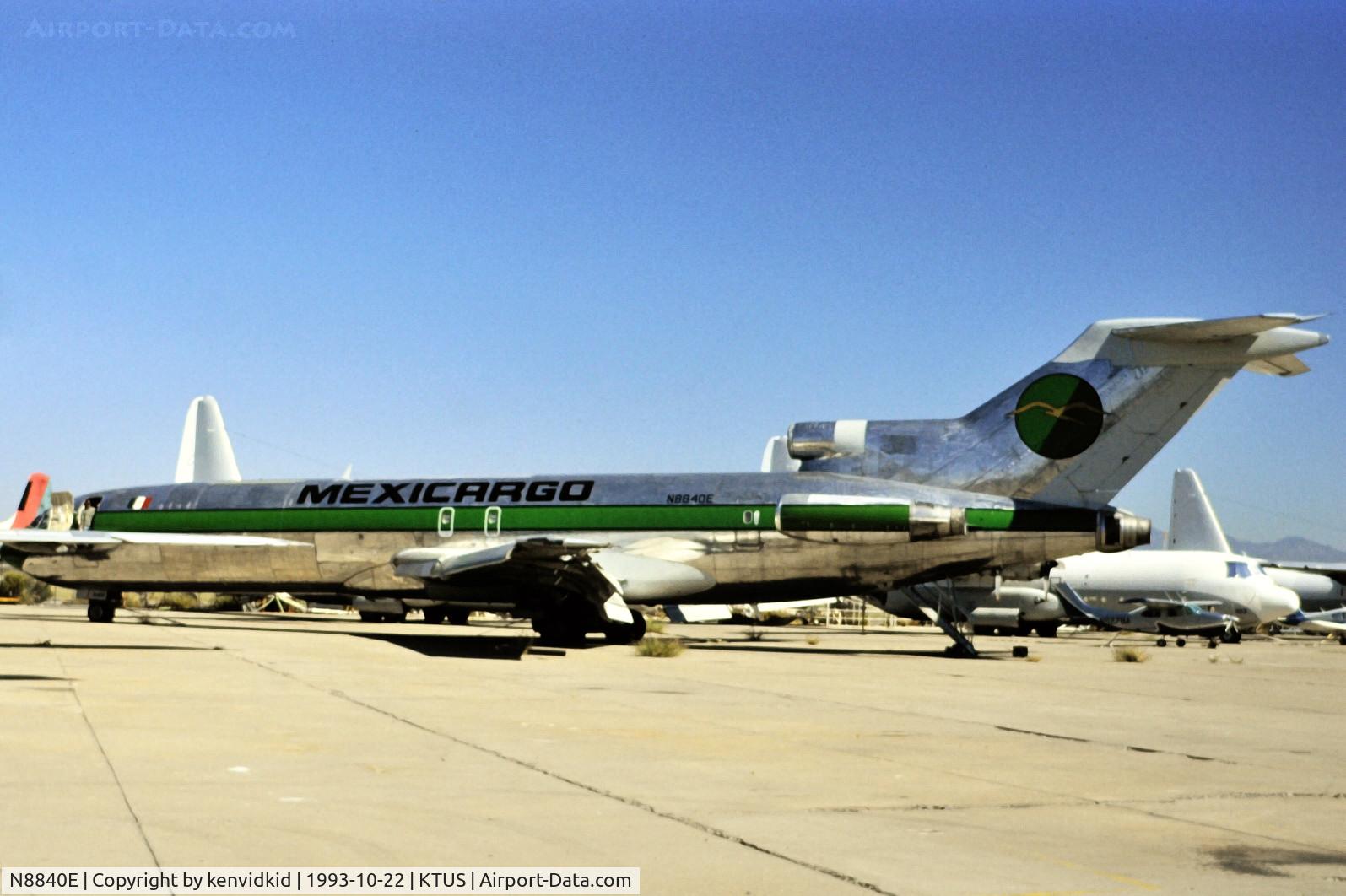 N8840E, 1970 Boeing 727-225 C/N 20383, At Tucson.