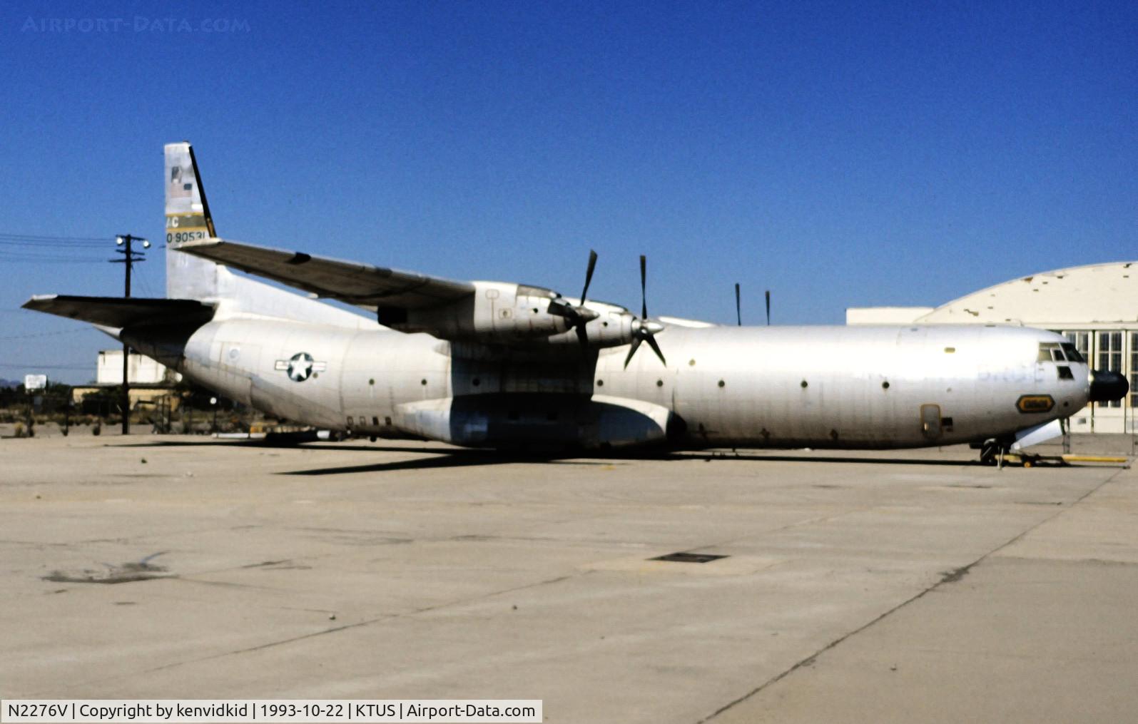 N2276V, 1959 Douglas C-133B Cargomaster C/N 45582, At Tucson.