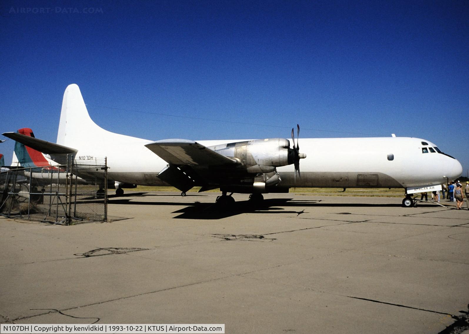 N107DH, 1960 Lockheed L-188A Electra C/N 2013, At Tucson.