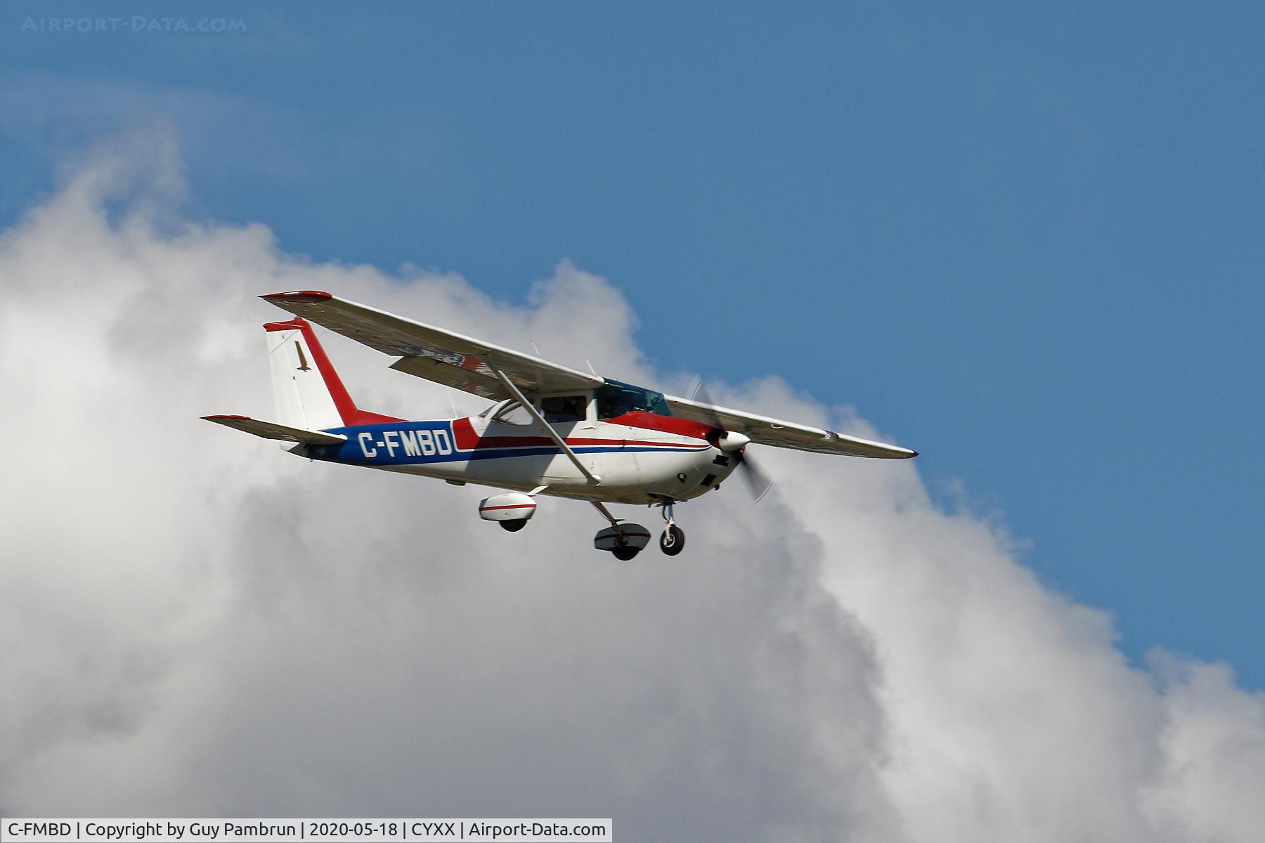 C-FMBD, 1964 Cessna 172F C/N 17252037, Landing on 19 for pilot briefing and departure to take part in 