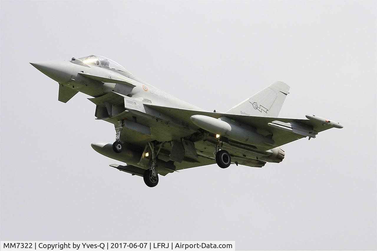 MM7322, Eurofighter EF-2000 Typhoon S C/N IS054, Eurofighter EF-2000 Typhoon S, Short approach rwy 26, Landivisiau Naval Air Base (LFRJ) Tiger Meet 2017