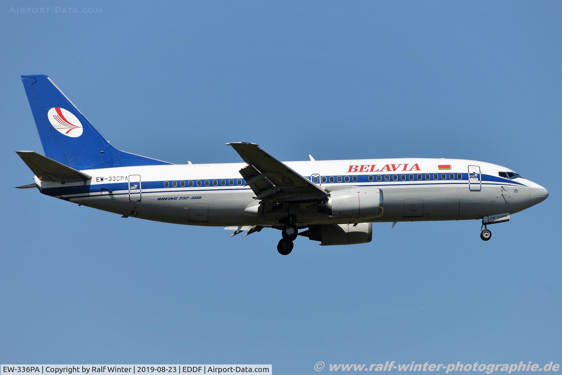 EW-336PA, 1995 Boeing 737-3Q8 C/N 26312, Boeing 737-3Q8 - B2 BRU Belavia - 26312 - EW-336PA - 23.08.2019 - FRA