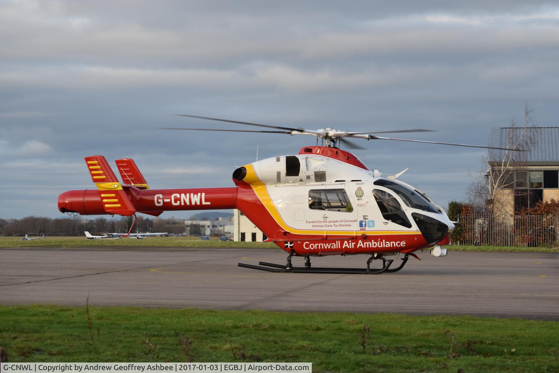 G-CNWL, 2008 MD Helicopters MD-900 Explorer C/N 900-00124, G-CNWL at Gloucestershire Airport.