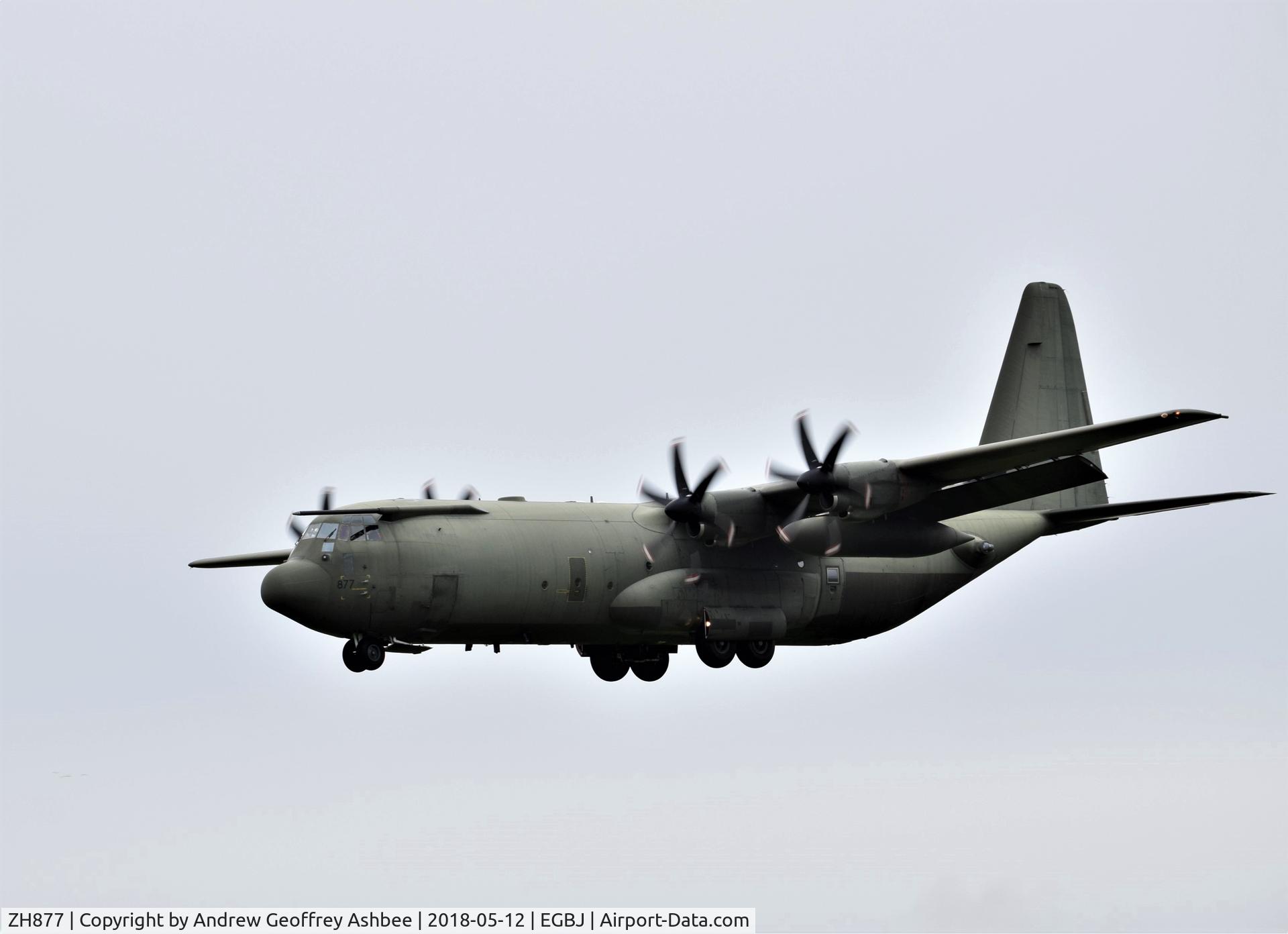 ZH877, 1998 Lockheed Martin C-130J-30 Hercules C.4 C/N 382-5461, ZH877 at Gloucestershire Airport.