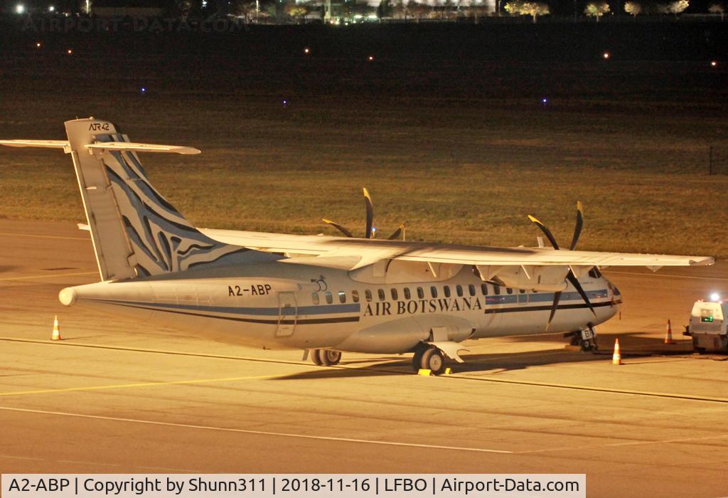 A2-ABP, 1996 ATR 42-500 C/N 512, Parked at the General Aviation area... returned to lessor...