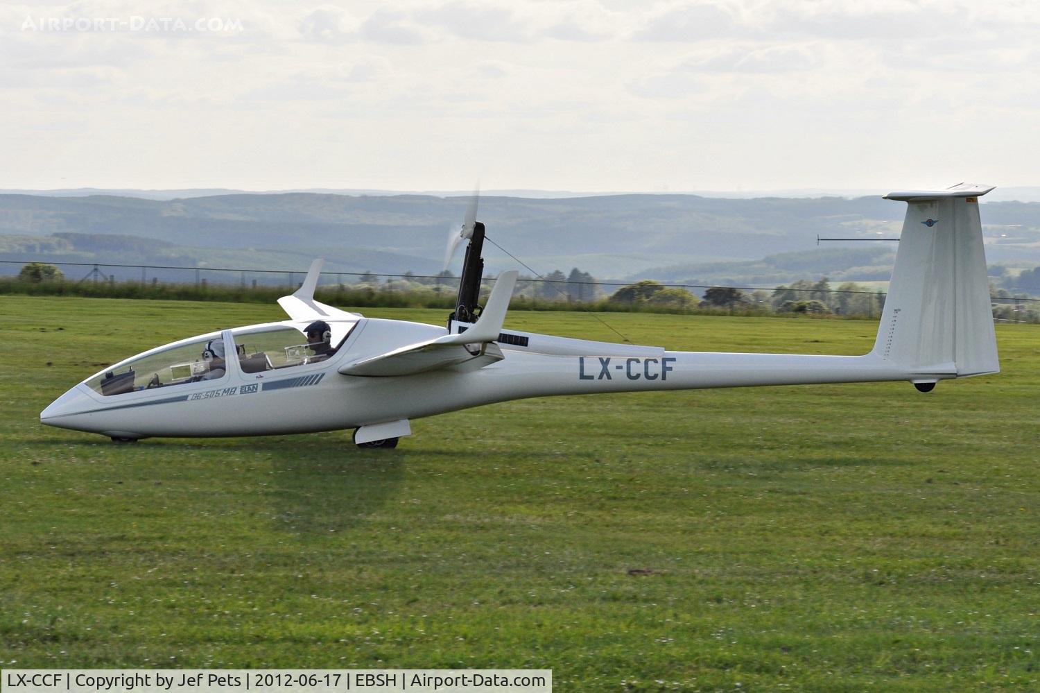 LX-CCF, Glaser-Dirks DG-505 MB Elan Orion C/N SE219B14, At Saint Hubert.