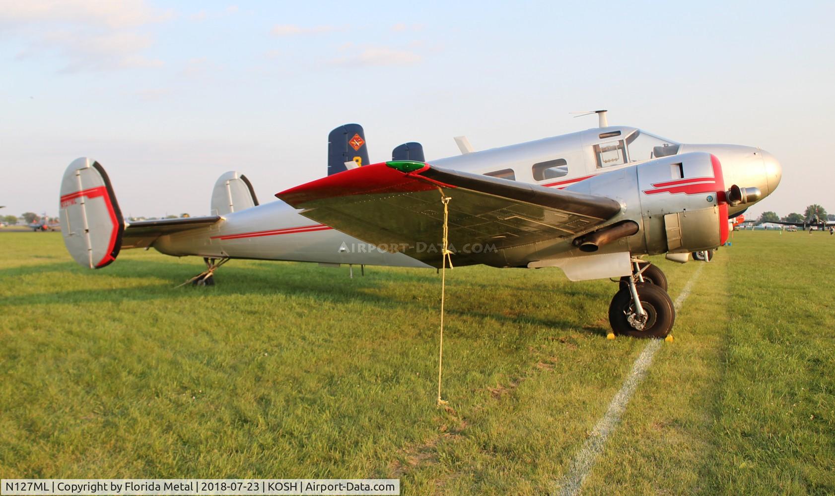 N127ML, 1946 Beech D18S C/N A-212, OSH 2018