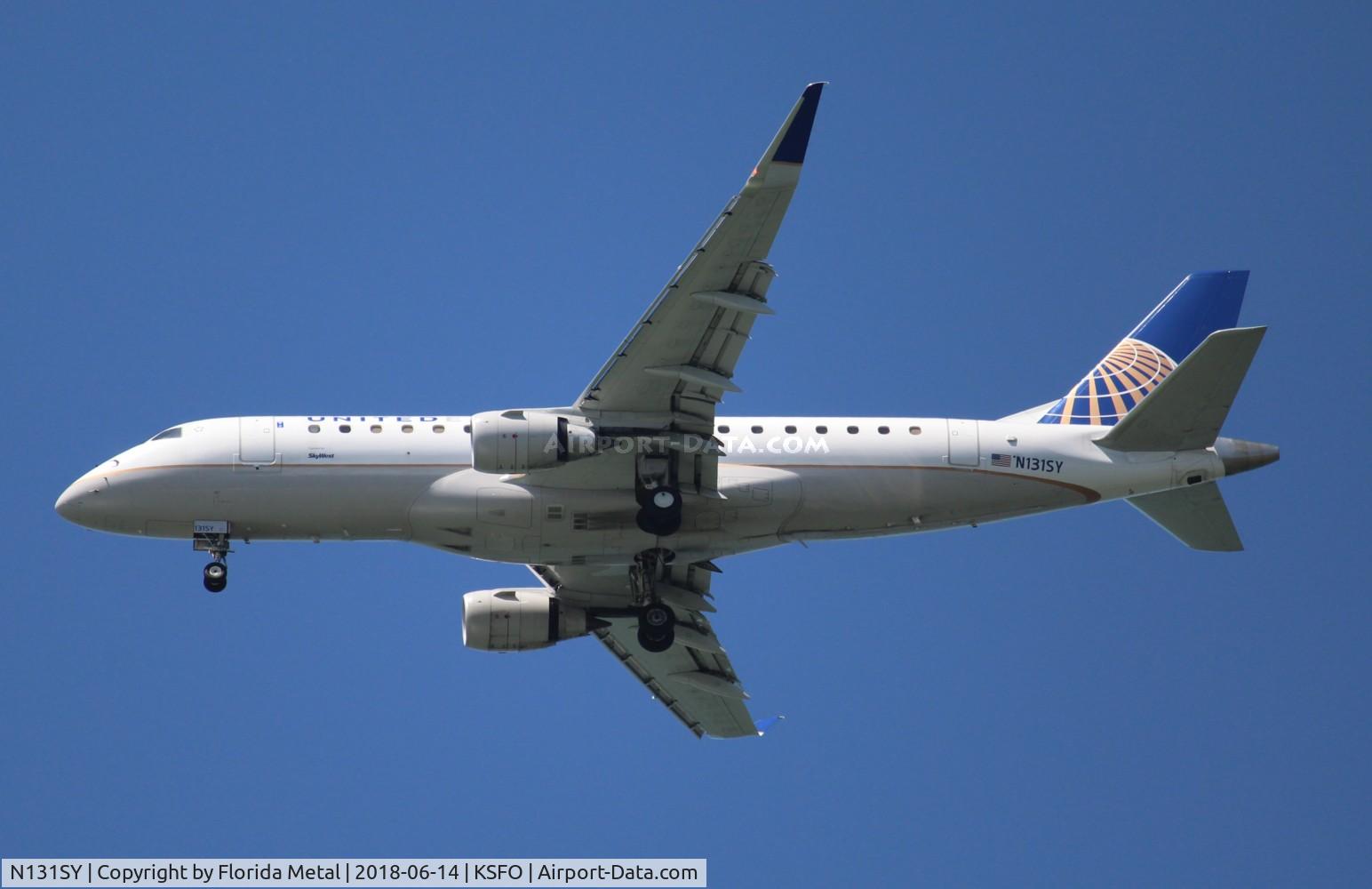 N131SY, 2015 Embraer 175LR (ERJ-170-200LR) C/N 17000450, SFO 2018