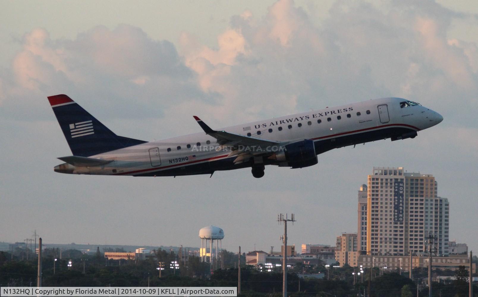 N132HQ, 2008 Embraer 175LR (ERJ-170-200LR) C/N 17000216, FLL 2014