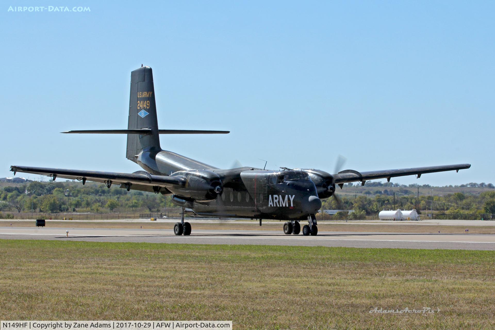 N149HF, 1962 De Havilland Canada DHC-4A Caribou C/N 85, At the 2019 Alliance Airshow