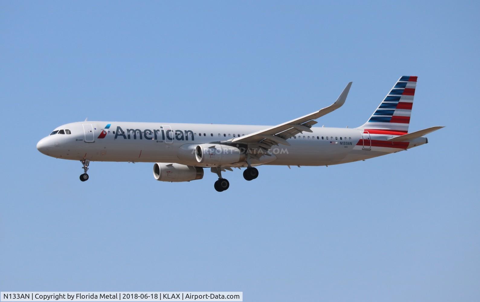 N133AN, 2015 Airbus A321-200 C/N 6482, LAX 2018