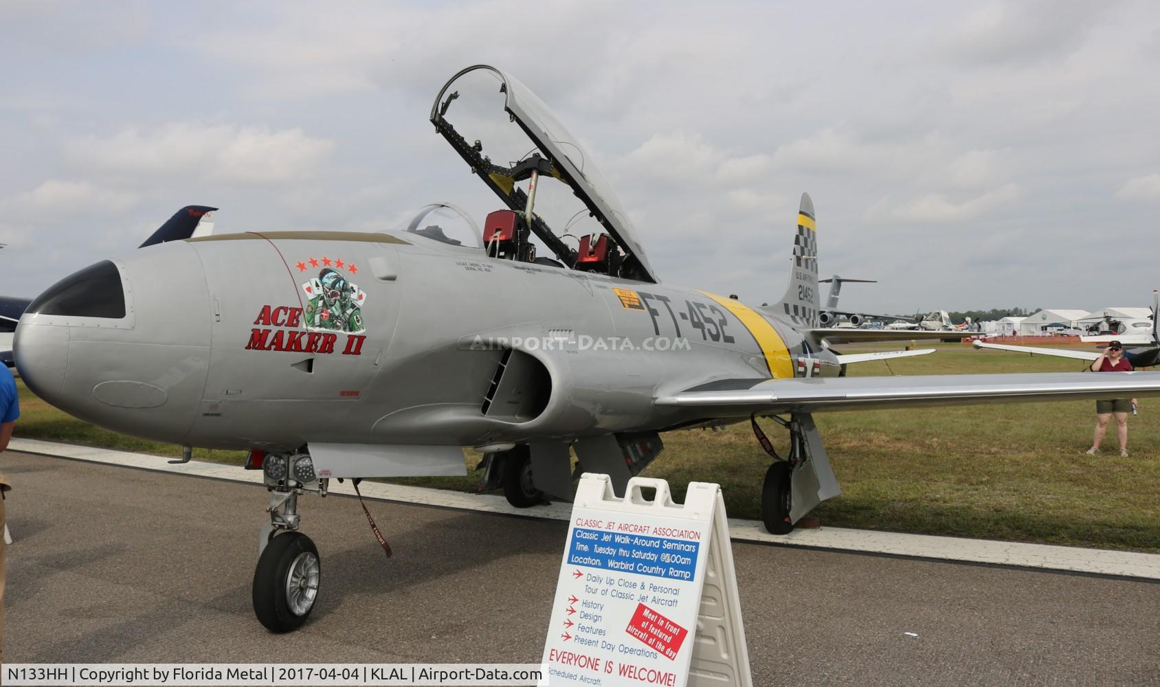 N133HH, 1954 Canadair CT-133 Silver Star 3 (CL-30) C/N T33-452, SNF 2017